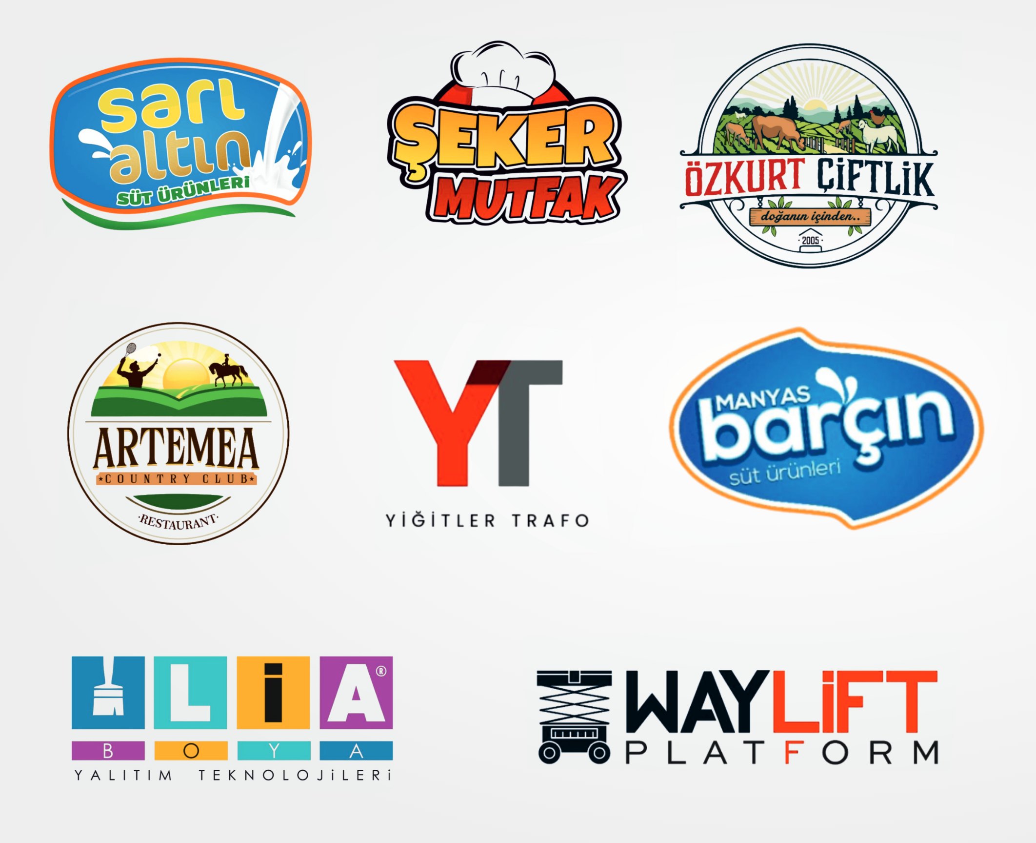Logo Tasarımları — Grafik Tasarım · 9 marka
