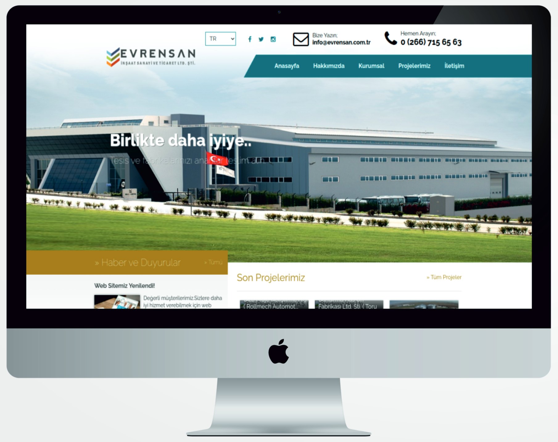 Evransan — Web Tasarım · Kurumsal site